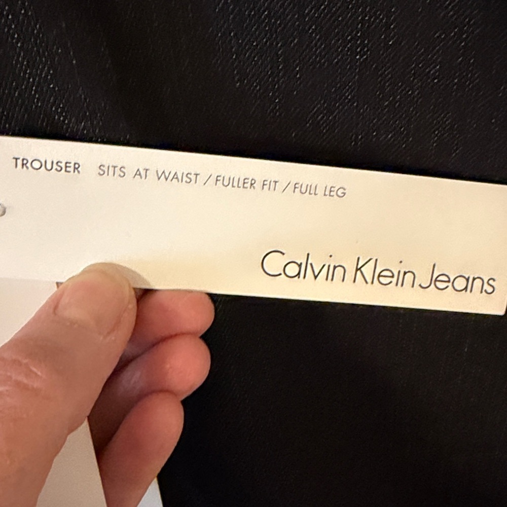 Calvin Klein Women’s Plus Black Denim Trouser Jeans High Rise Size 24W - Picture 5 of 8